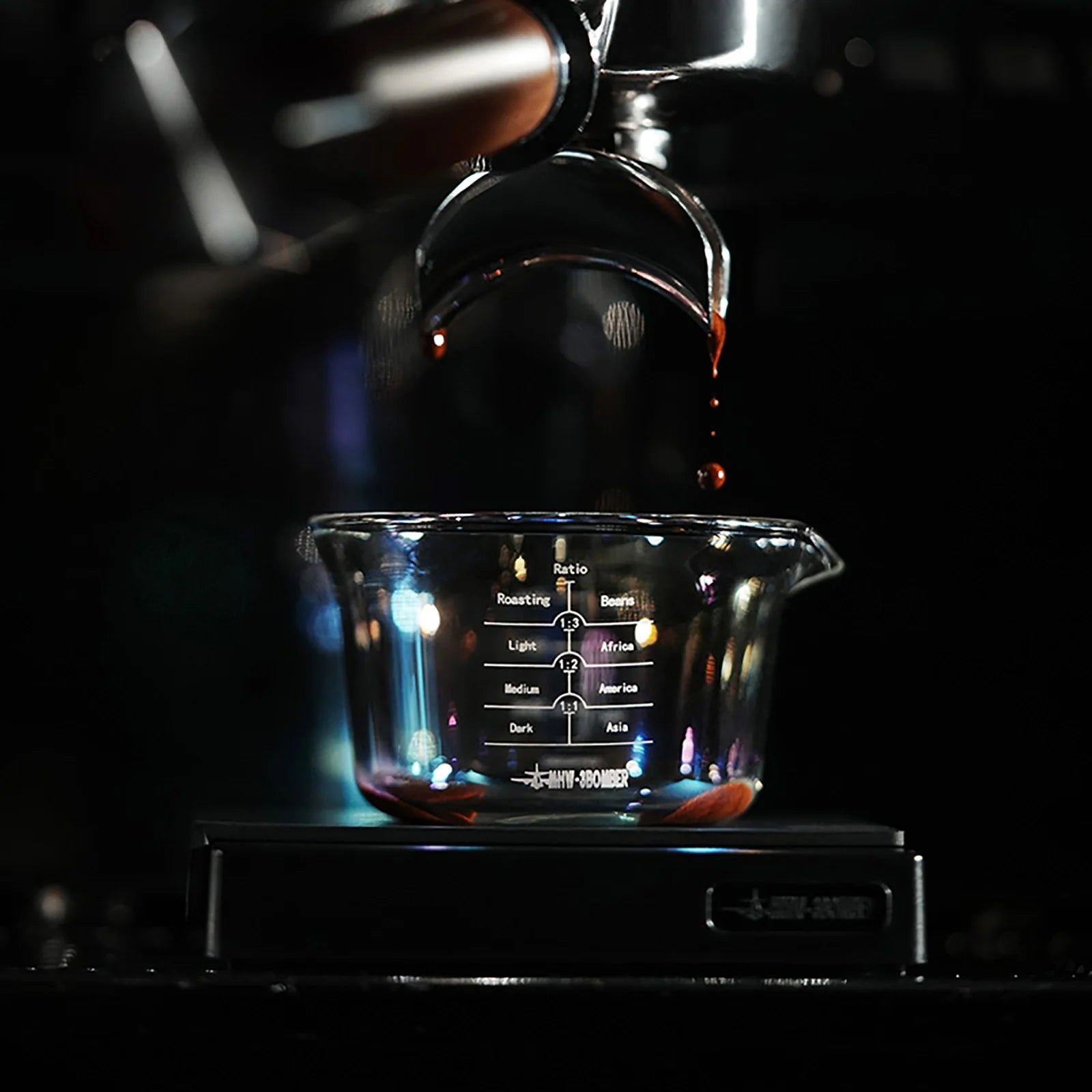 MHW-3BOMBER GLASS MEASURING - SINGLE SPOUT - 120ML