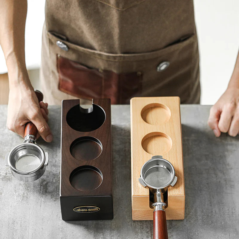 MHW-3BOMBER WOOD PORTAFILTER HOLDER 58MM