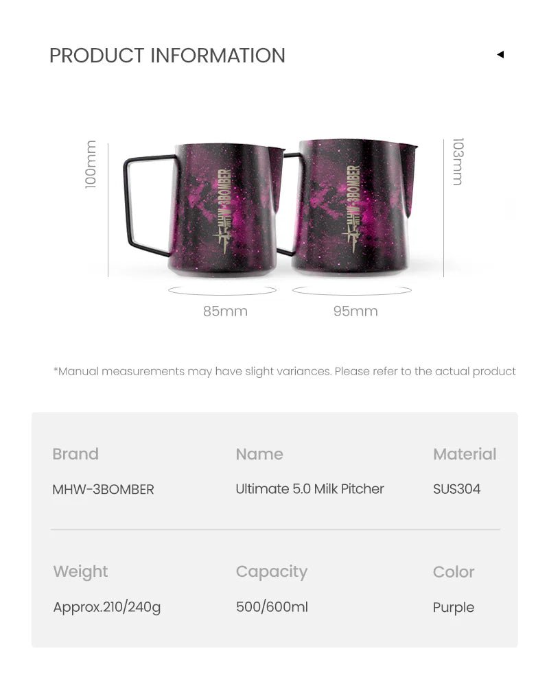 MHW-3BOMBER MILK PITCHER 5.0 PURPLE